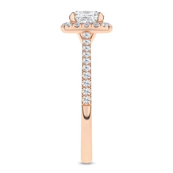 Halo Engagement Ring (Cushion)/1Ct, 1.25Ctw Cellini Design Jewelers Orange, CT
