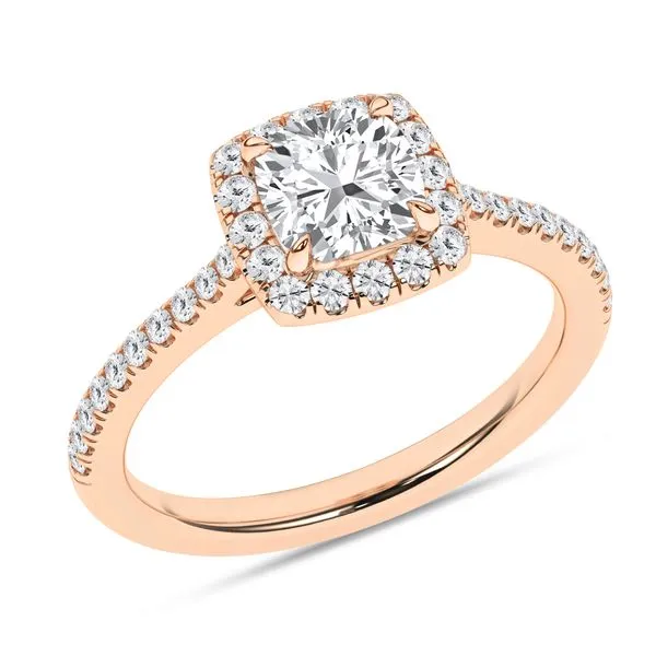 Halo Engagement Ring (Cushion)/1Ct, 1.25Ctw Image 3 Cellini Design Jewelers Orange, CT