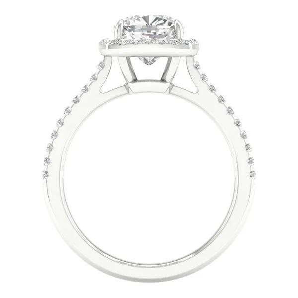 Halo Engagement Ring (Cushion)/2Ct, 2.25Ctw Cellini Design Jewelers Orange, CT