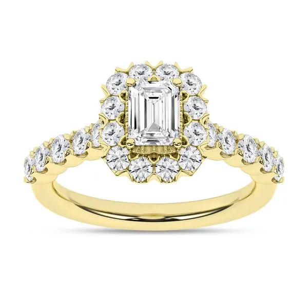 Elegant Halo Ring (Emerald)/0.5Ct, 1.43Ctw Cellini Design Jewelers Orange, CT