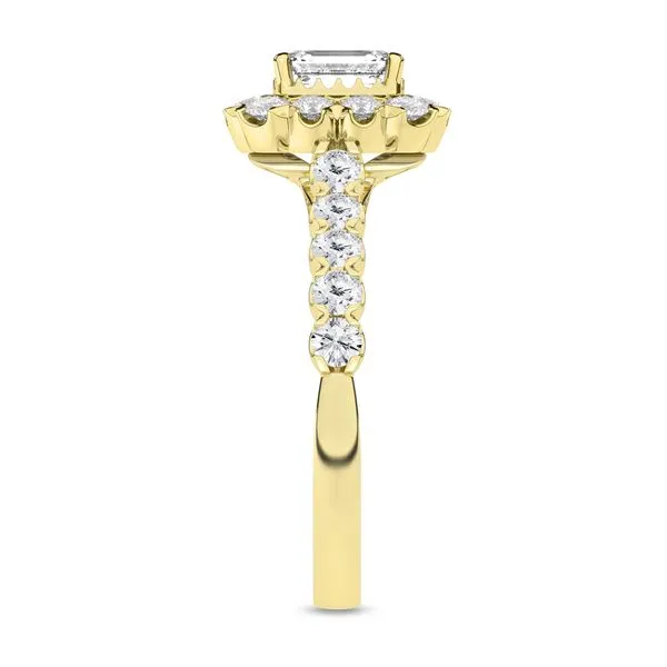 Elegant Halo Ring (Emerald)/0.5Ct, 1.43Ctw Image 3 Cellini Design Jewelers Orange, CT