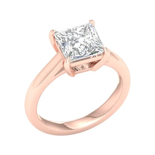 Solitaire Ring (Princess)/3Ct, 3Ctw Cellini Design Jewelers Orange, CT