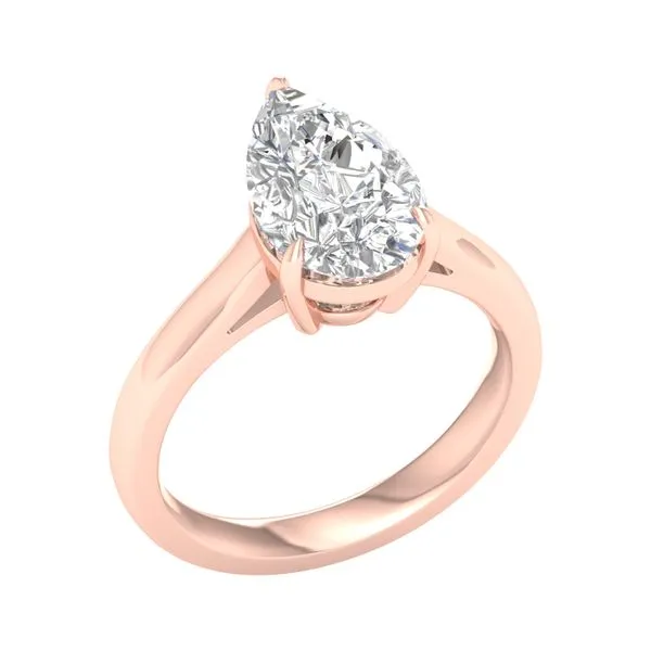 Solitaire Ring (Pear)/3Ct, 3Ctw Image 4 Cellini Design Jewelers Orange, CT