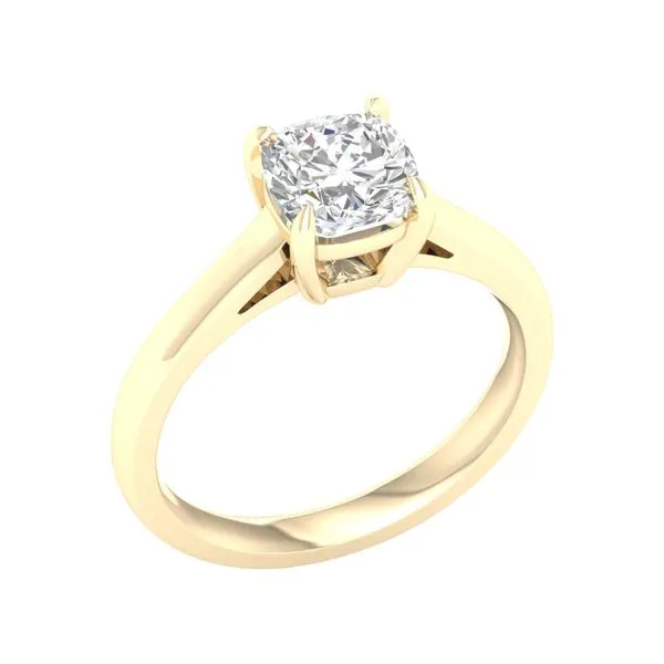 Solitaire Ring (Cushion)/1.5Ct, 1.5Ctw Cellini Design Jewelers Orange, CT