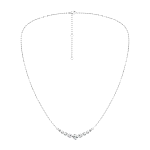 Seamless™ Graduated Diamond Necklace (Round)1CT, 3.46CTW Image 5 Cellini Design Jewelers Orange, CT