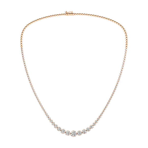 Seamless™ Graduated Diamond Riviera Necklace (Round)1.5CT, 10CTW Image 2 Segner's Jewelers Fredericksburg, TX