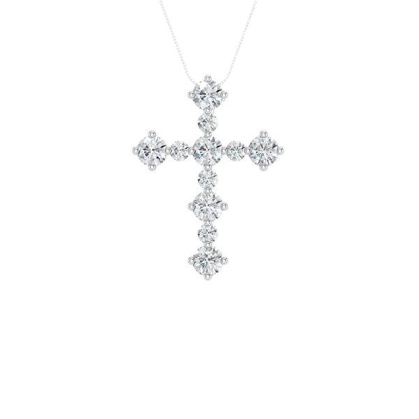 Cross Pendant (ROUND)/0.75CTW Banks Jewelers Burnsville, NC