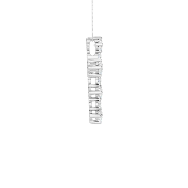 Cross Pendant (ROUND)/0.75CTW Image 3 Banks Jewelers Burnsville, NC