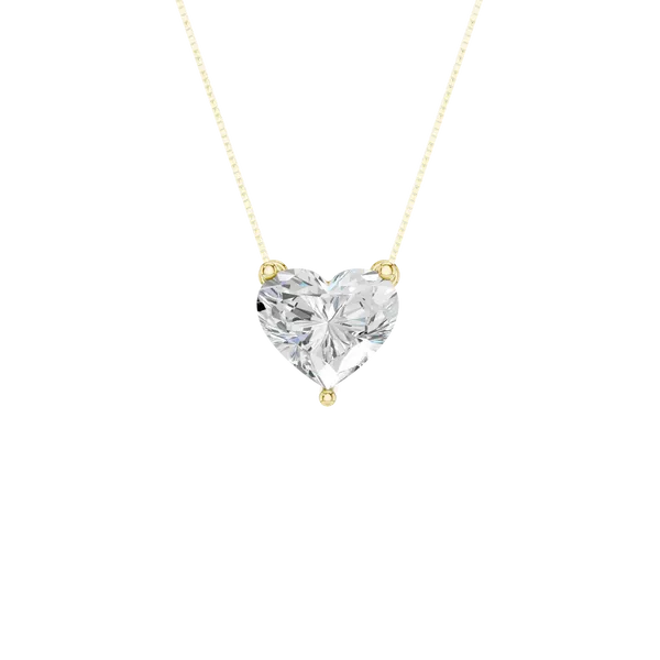 Solitaire Pendant (HEART)/1CT, 1CTW Image 5 Cellini Design Jewelers Orange, CT
