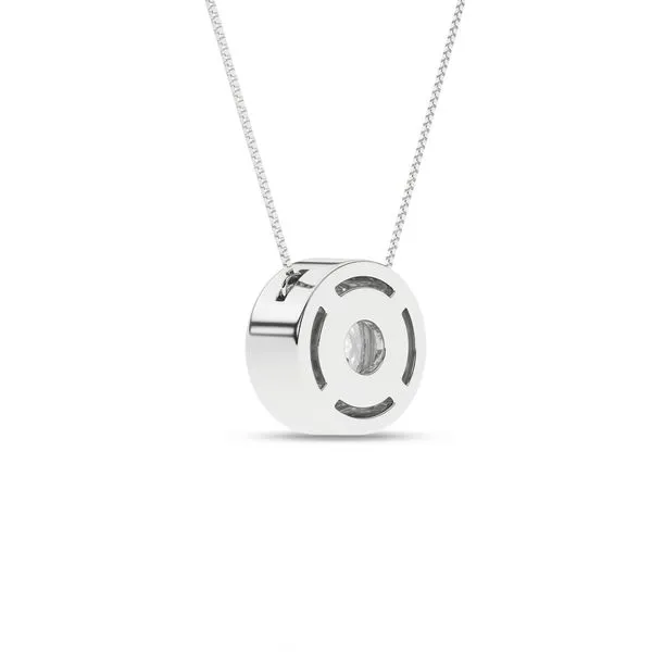 Bezel-Set Solitaire Pendant (Round)/1Ct, 1Ctw Image 3 Cellini Design Jewelers Orange, CT