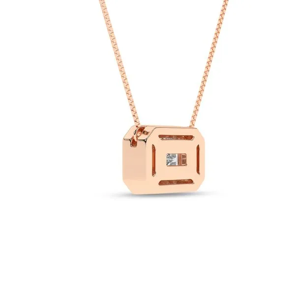 Bezel-Set Solitaire Pendant (Emerald)/0.5Ct, 0.5Ctw Image 3 Cellini Design Jewelers Orange, CT