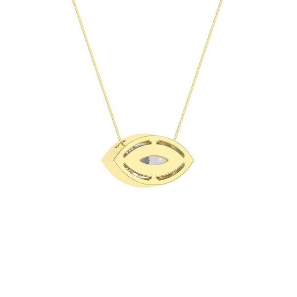 Bezel-Set Solitaire Pendant (Marquise)2Ctw Image 4 Banks Jewelers Burnsville, NC