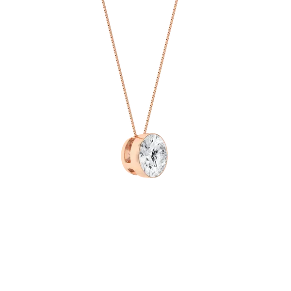 Seamless™ Solitaire Pendant (Round)1.5CT, 1.5CTW Image 2 Cellini Design Jewelers Orange, CT