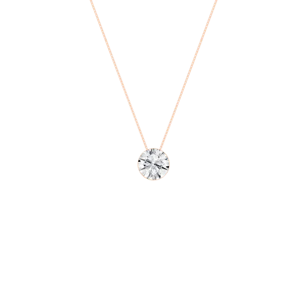 Seamless™ Solitaire Pendant (Round)0.5CT, 0.5CTW Cellini Design Jewelers Orange, CT