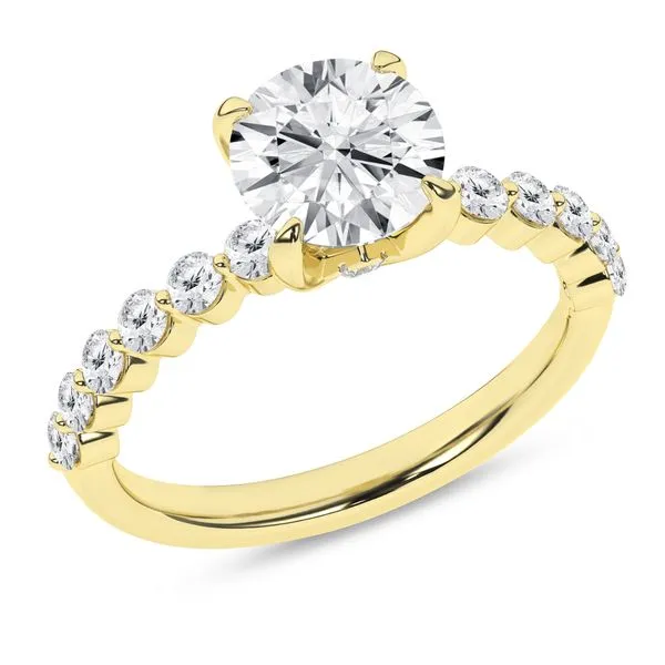 Classic Single Shared-Prong Engagement Ring/1.5Ct, 2Ctw Image 4 Cellini Design Jewelers Orange, CT