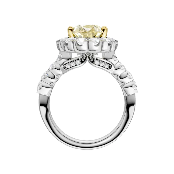 ELEGANT HALO RING (Yellow PEAR)/2CT, 3CTW Image 4 Valentine's Fine Jewelry Dallas, PA