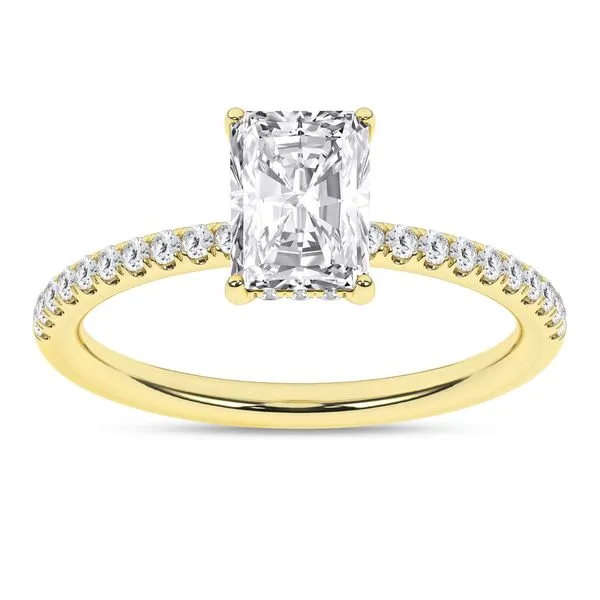 Hidden Halo Engagement Ring (Radiant)/1.5Ct, 1.75Ctw Image 3 Valentine's Fine Jewelry Dallas, PA