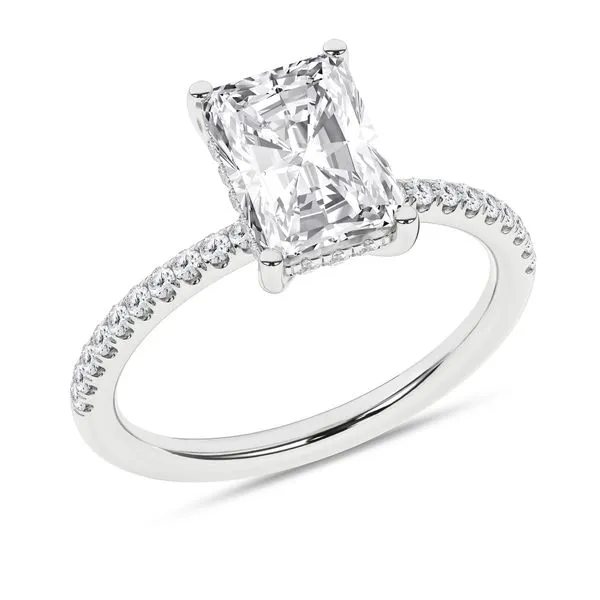 Hidden Halo Engagement Ring (Radiant)/2Ct, 2.25Ctw Cellini Design Jewelers Orange, CT