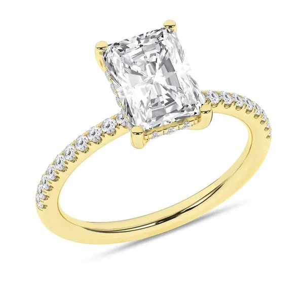 Hidden Halo Engagement Ring (Radiant)/2Ct, 2.25Ctw Image 2 Cellini Design Jewelers Orange, CT
