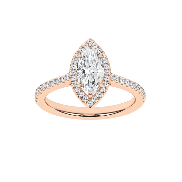 Halo Engagement Ring(Marquise)1CT, 1.27CTW Cellini Design Jewelers Orange, CT
