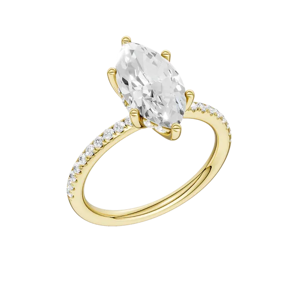 HIDDEN HALO ENGAGEMENT RING (MRQ)/1.5CT, 1.75CTW Image 2 Cellini Design Jewelers Orange, CT