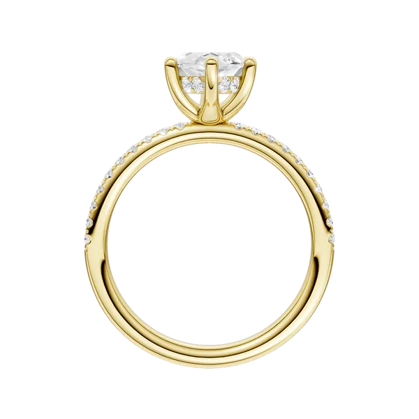 HIDDEN HALO ENGAGEMENT RING (MRQ)/1.5CT, 1.75CTW Image 4 Cellini Design Jewelers Orange, CT