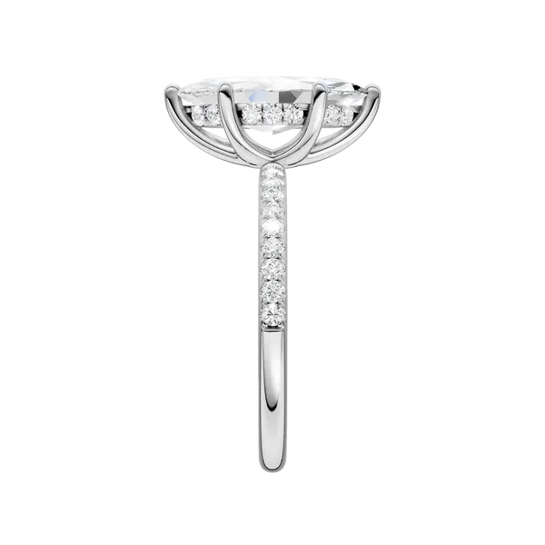 HIDDEN HALO ENGAGEMENT RING (MRQ)/2CT, 2.25CTW Image 3 Valentine's Fine Jewelry Dallas, PA