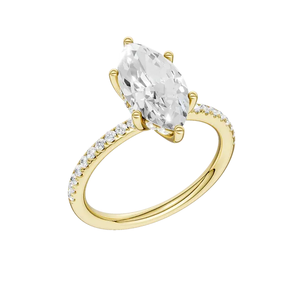 HIDDEN HALO ENGAGEMENT RING (MRQ)/2CT, 2.25CTW Image 2 Cellini Design Jewelers Orange, CT