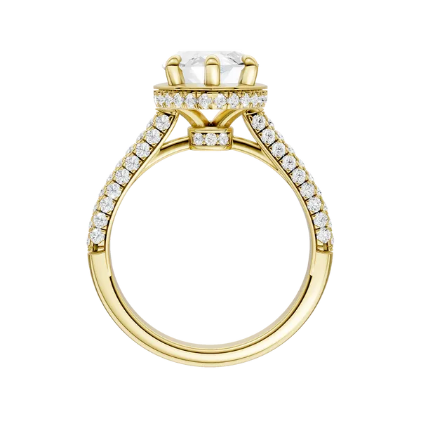 Hidden Halo Dome Shank Engagement Ring (MRQ,ROUND)/2CT, 2.50CTW Image 4 Hart's Jewelers Grants Pass, OR