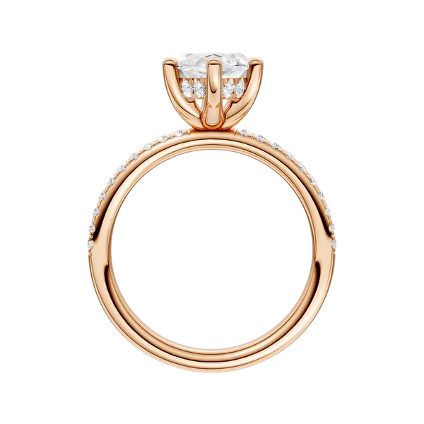 HIDDEN HALO ENGAGEMENT RING (MRQ)/2.5CT, 2.75CTW Image 4 Valentine's Fine Jewelry Dallas, PA