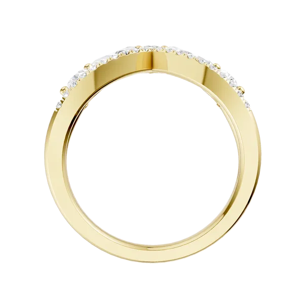 Split Shank Chevron Band (MRQ,ROUND)/0.75CTW Image 4 Cellini Design Jewelers Orange, CT