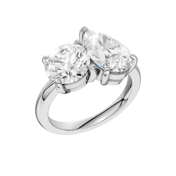 TOI ET MOI RING (ROUND & PEAR)/4CTW Image 2 Banks Jewelers Burnsville, NC