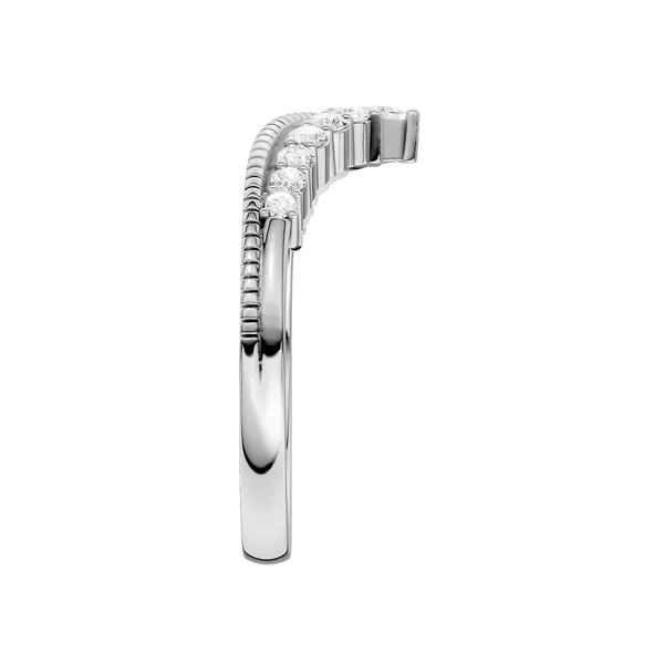 Diamond Milgrain Chevron Band (PRINCESS,ROUND)/0.25CTW Image 3 Valentine's Fine Jewelry Dallas, PA