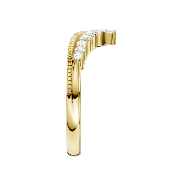 Diamond Milgrain Chevron Band (PRINCESS,ROUND)/0.25CTW Image 3 Hart's Jewelers Grants Pass, OR