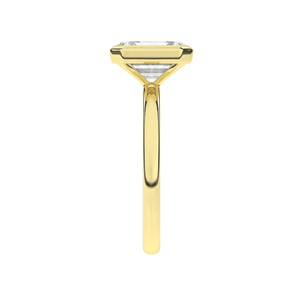 Bezel-Set Solitaire Ring (Emerald)2Ctw Image 3 Banks Jewelers Burnsville, NC