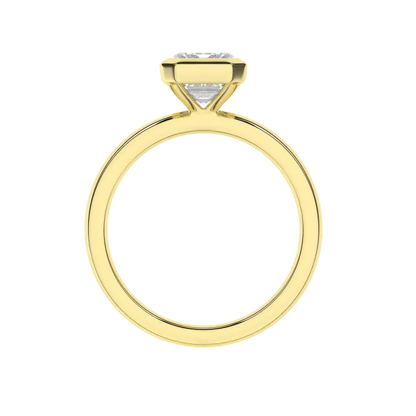 Bezel-Set Solitaire Ring (Emerald)2Ctw Image 4 Banks Jewelers Burnsville, NC