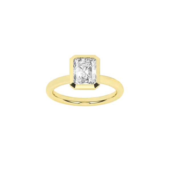 Bezel-Set Solitaire Ring (Radiant)2Ctw Cellini Design Jewelers Orange, CT