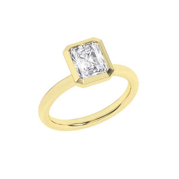 Bezel-Set Solitaire Ring (Radiant)2Ctw Image 2 Cellini Design Jewelers Orange, CT