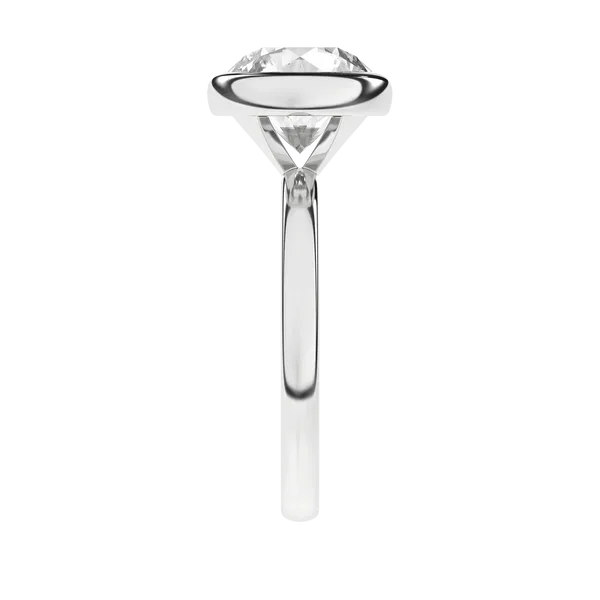 Bezel-Set Solitaire Ring (Round)2.5Ctw Image 3 Cellini Design Jewelers Orange, CT