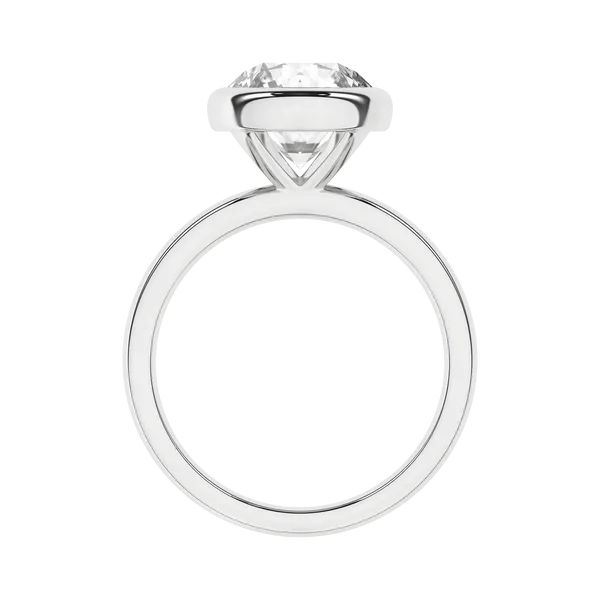 Bezel-Set Solitaire Ring (Round)2.5Ctw Image 4 Cellini Design Jewelers Orange, CT