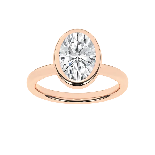 Bezel-Set Solitaire Ring (Oval)2.5Ctw Banks Jewelers Burnsville, NC