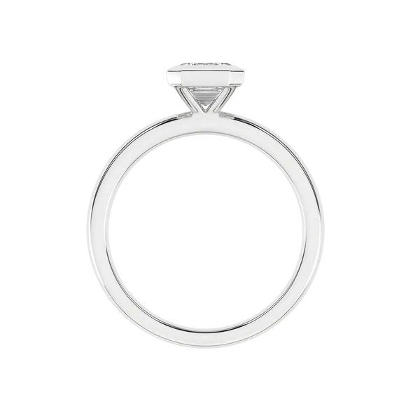 Bezel-Set Solitaire Ring (Emerald)1Ctw Image 2 Cellini Design Jewelers Orange, CT