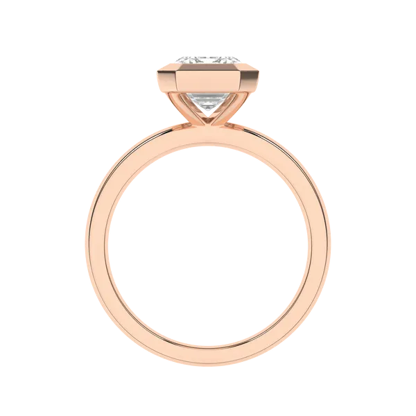 Bezel-Set Solitaire Ring (Emerald)2.5Ctw Image 3 Banks Jewelers Burnsville, NC