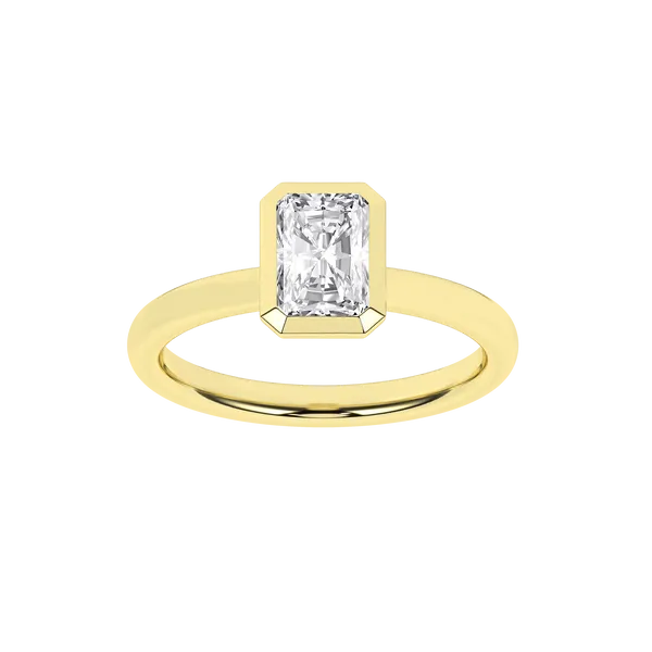 Bezel-Set Solitaire Ring (Radiant)1Ctw Image 5 Cellini Design Jewelers Orange, CT