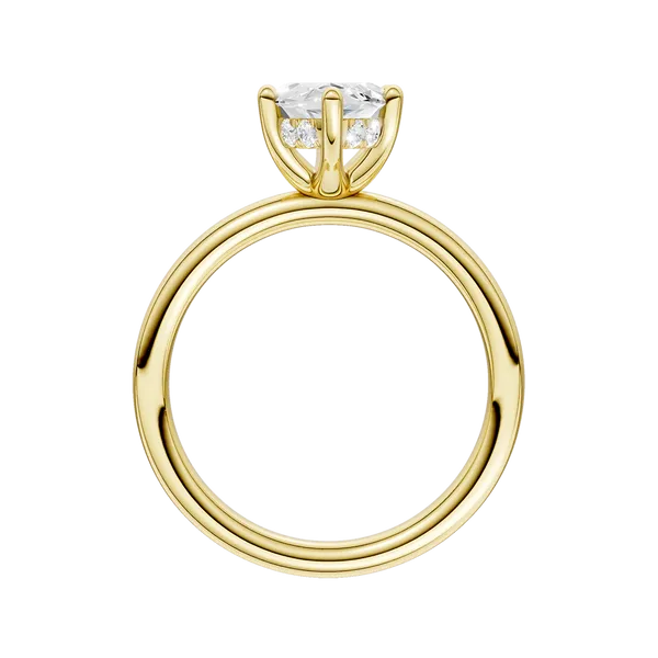 HIDDEN HALO PLAIN SHANK ENGAGEMENT RING (MRQ)/2CT, 2.08CTW Image 4 Cellini Design Jewelers Orange, CT