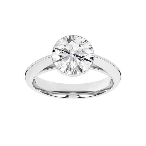 Seamless™ Solitaire Ring (Round)3CT, 3CTW Banks Jewelers Burnsville, NC