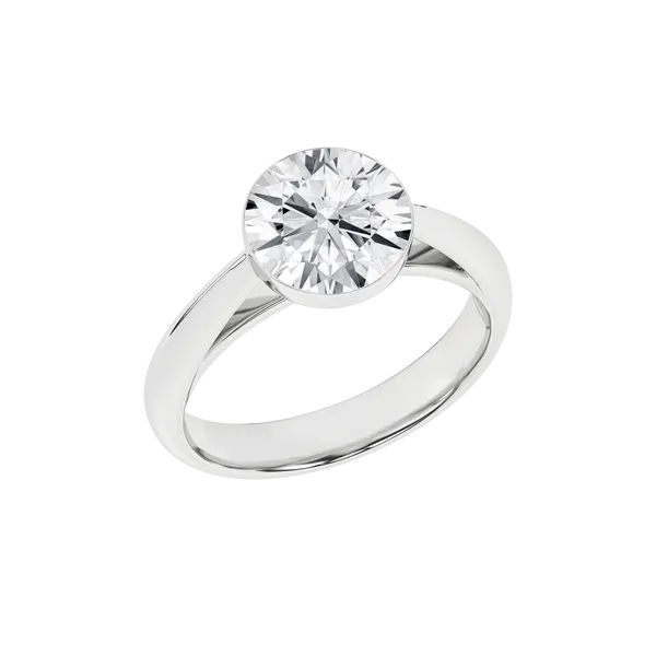 Seamless™ Solitaire Ring (Round)3CT, 3CTW Image 3 Banks Jewelers Burnsville, NC