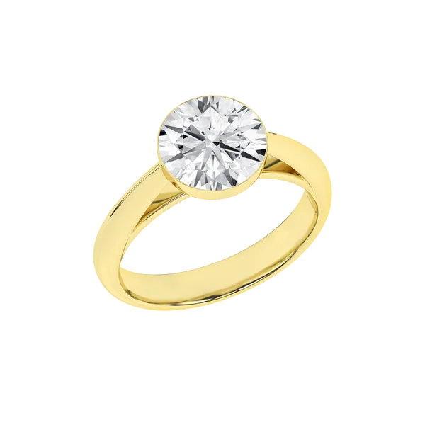 Seamless™ Solitaire Ring (Round)3CT, 3CTW Image 2 Banks Jewelers Burnsville, NC