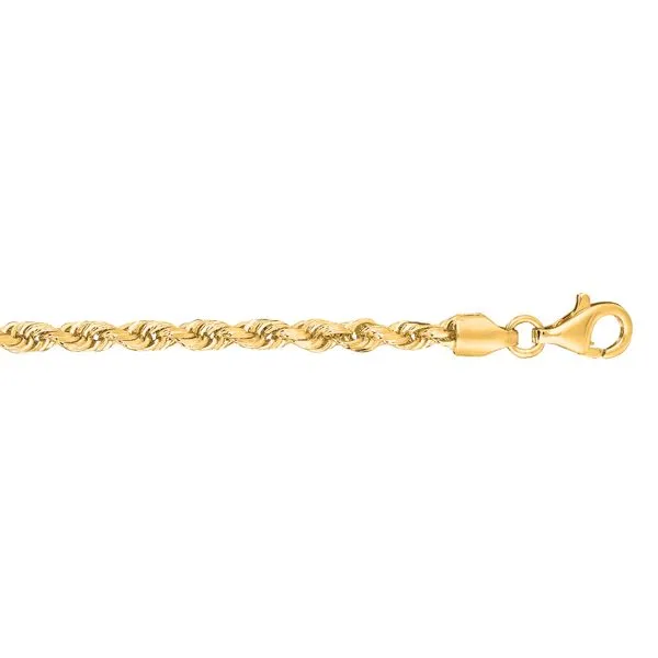 10K Gold 3.0mm Solid Diamond Cut Royal Rope Chain  Tennies Jewelry Appleton, WI