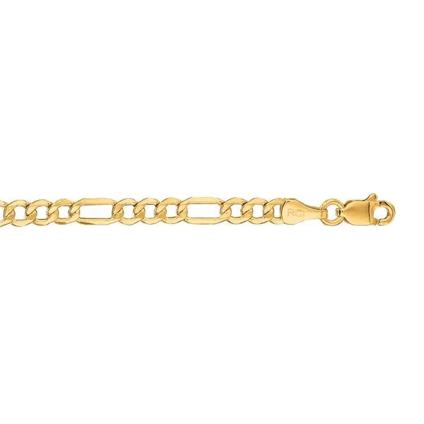 10K Gold 3.7mm Lite Figaro Chain Alan Miller Jewelers Oregon, OH